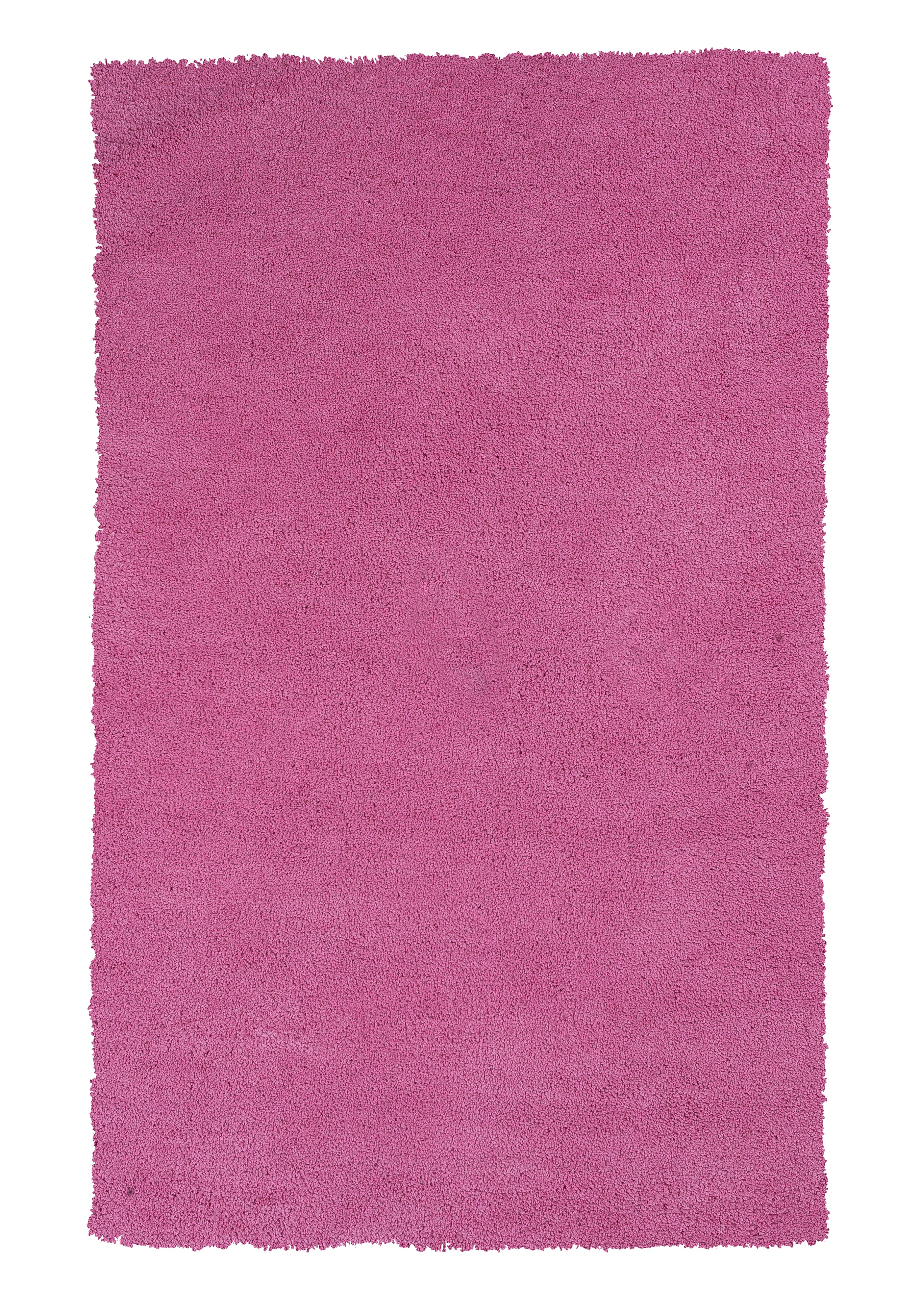 KAS Area Rugs Bliss 1576 Hot Pink Shag Machine Made Area Rug